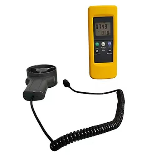 High-Accuracy Vane Anemometer with Dual LCD Display - Enviro Test Construct