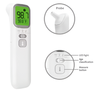 Digital Infrared Thermometer with High Accuracy and Memory Storage - Enviro Test Construct