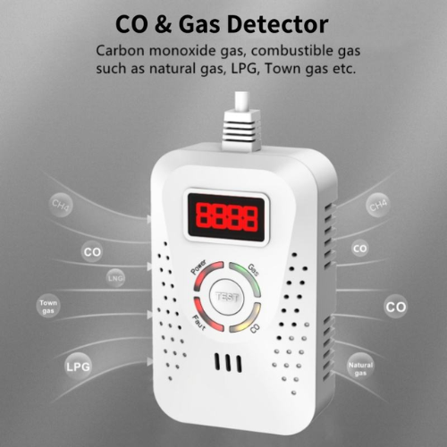Fixed Multi Gas (LPG & CO) Leak Detector with Solenoid Valve Control - Enviro Test Construct - Image 2