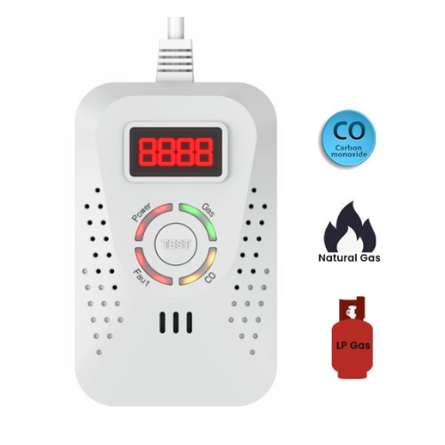 Fixed Multi Gas (LPG & CO) Leak Detector with Solenoid Valve Control - Enviro Test Construct