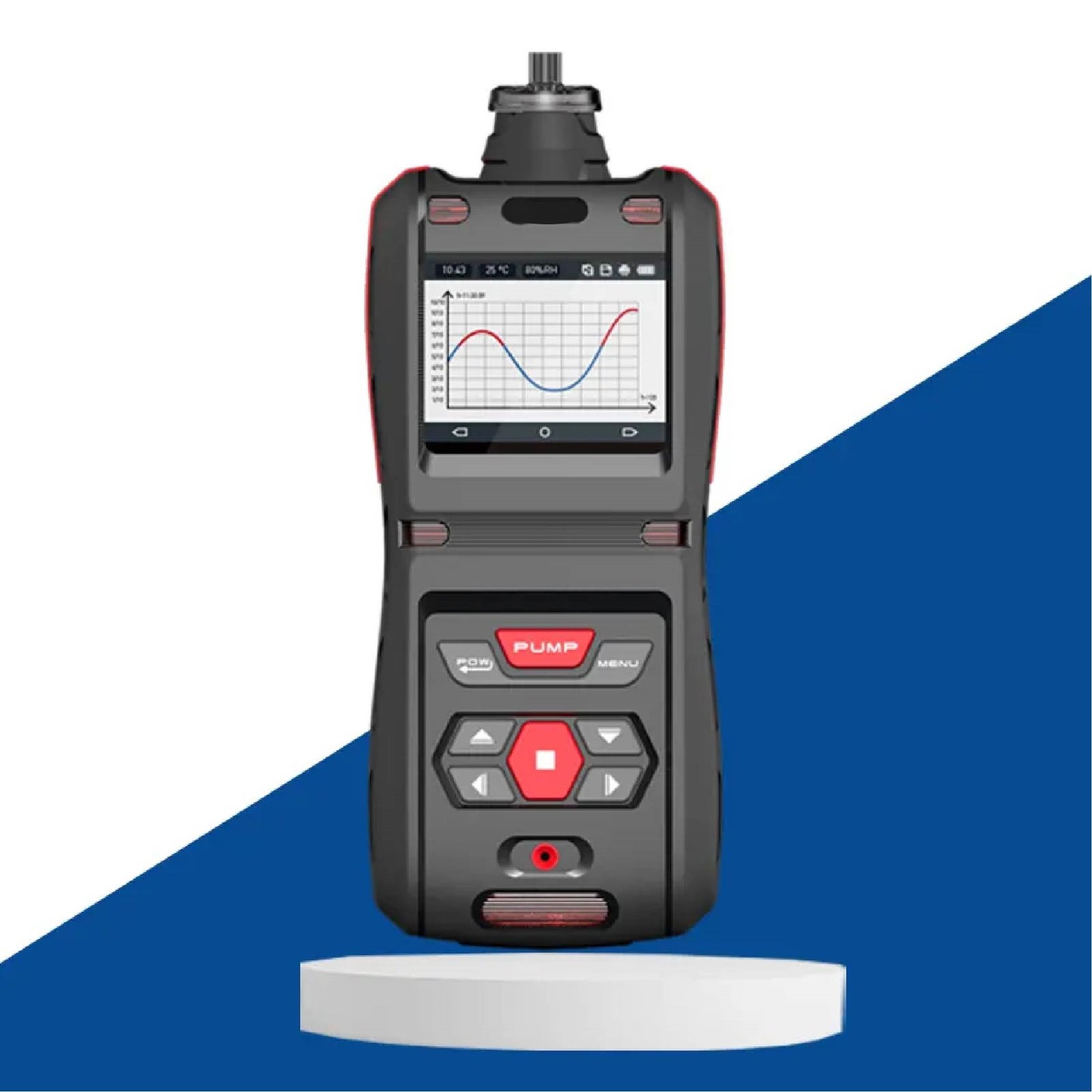 Enviro Test Construct Portable Five-in-One Toxic and Harmful Gas Detector Multi Gas Detector