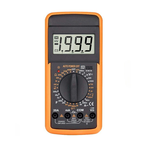 Digital Handheld Multimeter with 20A Current and Overload Protection - Enviro Test Construct