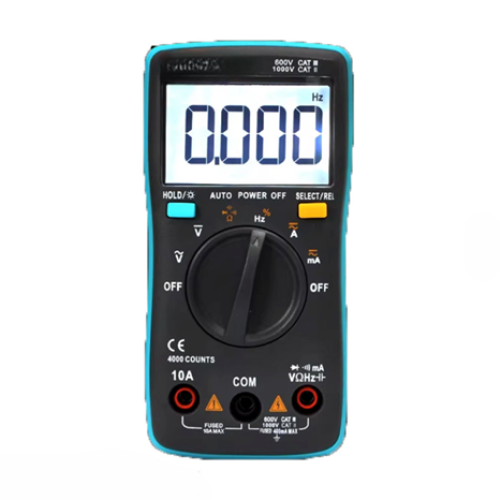 Portable Automatic Digital Multimeter with True RMS and 4000 Counts - Enviro Test Construct