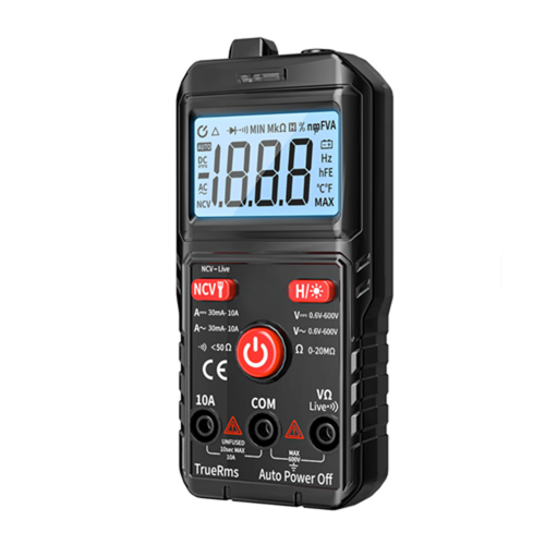 Rechargeable Digital Multimeter with Full Auto Range and NCV Detection - Enviro Test Construct - Image 2