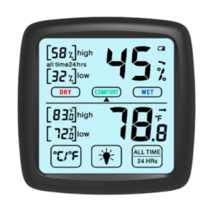 Enviro Test Construct Touchscreen Alarm Enabled Hygrometer