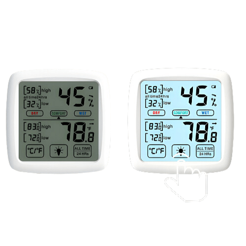 Enviro Test Construct Touchscreen Alarm Enabled Hygrometer - Image 3