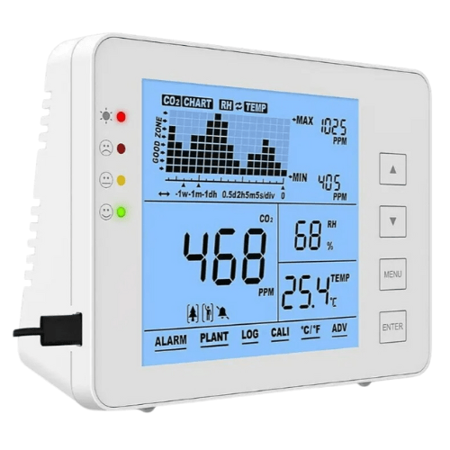 Enviro Test Construct Thermometer Hygrometer Meter Carbon Analyzer - Image 2