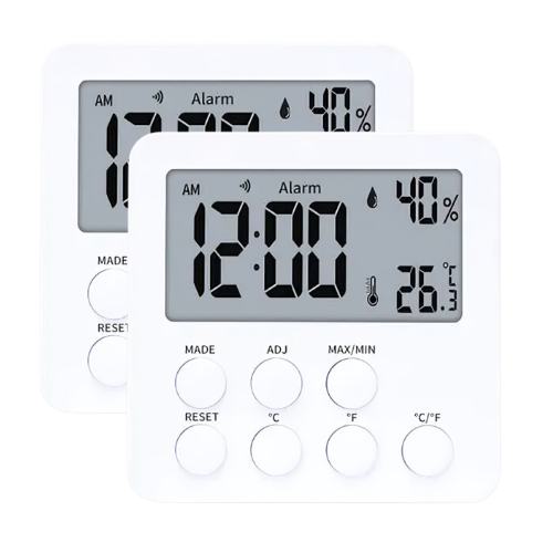 Enviro Test Construct Thermometer Hygrometer with Alarm Clock