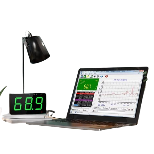 Smart Sound Level Meter with Tuya App | 30~130dB Digital Noise Tester - Enviro Test Construct - Image 2