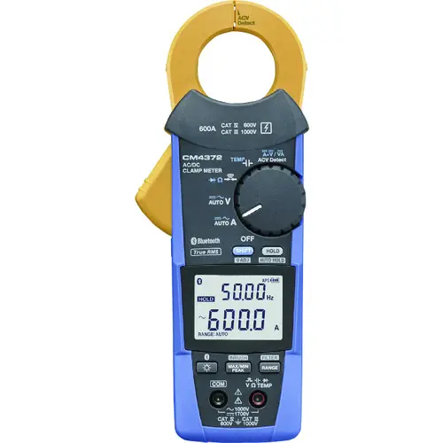 Versatile AC/DC Clamp Meter with True RMS and Data Logging-Enviro Test Construct