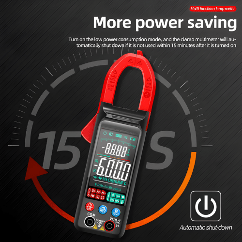Smart Digital Clamp Meter with Auto-Range & LCD Backlight – Enviro Test Construct - Image 4