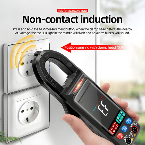 Smart Digital Clamp Meter with Auto-Range & LCD Backlight – Enviro Test Construct