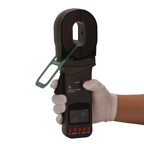 Portable Clamp Ground Resistance Tester with Data Storage - Enviro Test Construct - Image 2