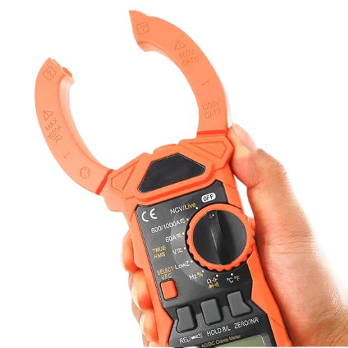 AC/DC Digital Clamp Meter 1000V 1000A True RMS Multimeter - Enviro Test Construct - Image 2