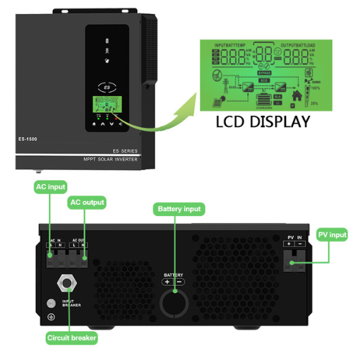 Professional House Home Generator 1.0 - 1.5 KW Hybrid Solar Inverter With Efficiency of 98% - Enviro Test Construct - Image 2
