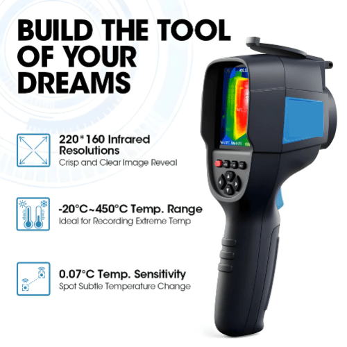 Enviro Test Construct Portable Industrial Thermometer Infrared - Image 3