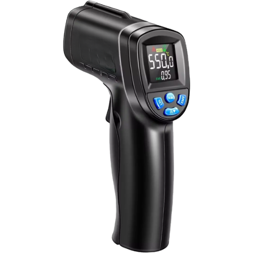 Precision Infrared Thermometer with Fast Response and Adjustable Emissivity- Enviro Test Construct