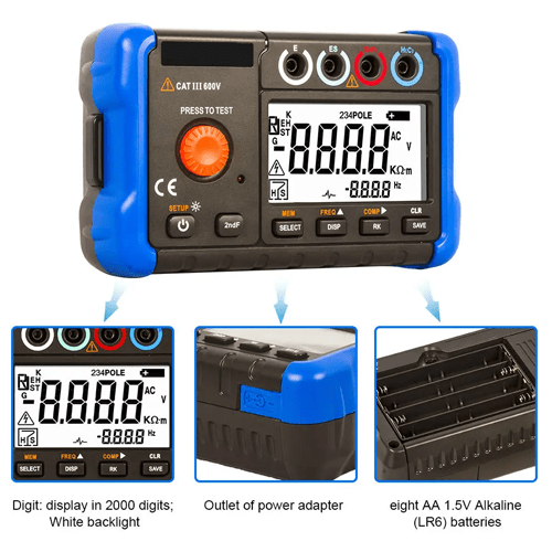 Enviro Test Construct Ohm Ground Resistance Tester