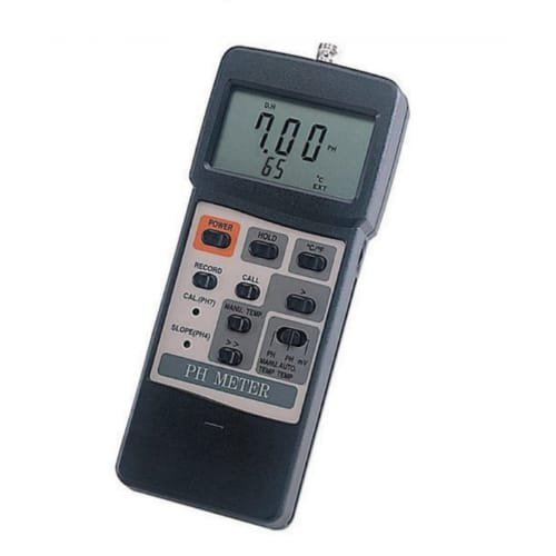 Handheld pH and Redox Meter with Temperature Measurement and Dual LCD Display Enviro Test Construct