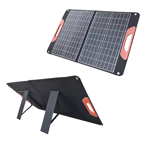 60 W Foldable Solar Panels For Outdoor Camping With Monocrystalline Silicon Cells - Enviro Test Construct