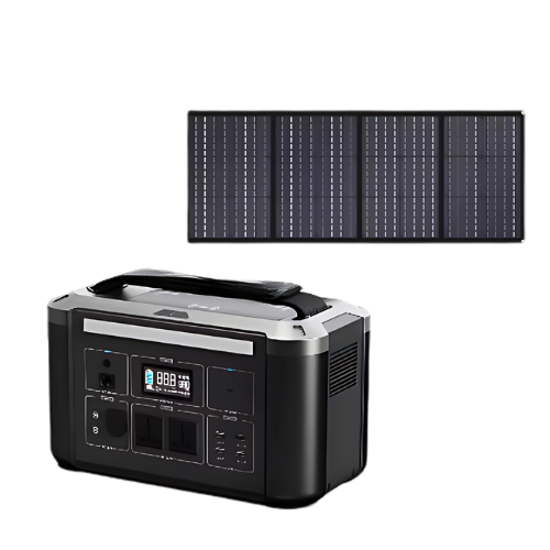 605 WH 700 W Portable Solar Generator Kit With Lithium Battery - Enviro Test Construct