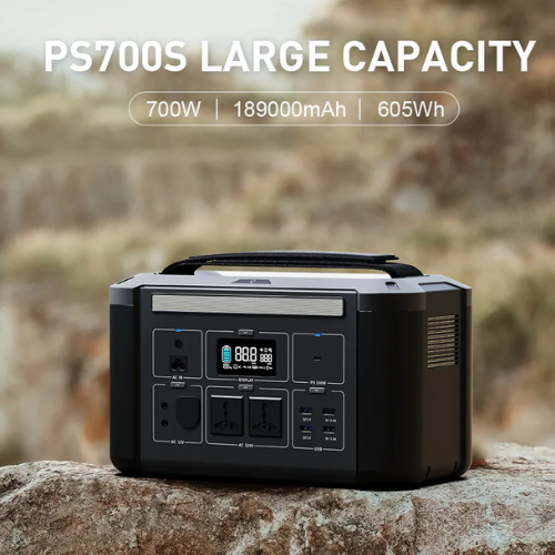 605 WH 700 W Portable Solar Generator Kit With Lithium Battery - Enviro Test Construct - Image 2