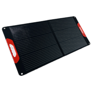 100 W Folding Energy Storage Solar Panel with Waterproof Panel - Enviro Test Construct