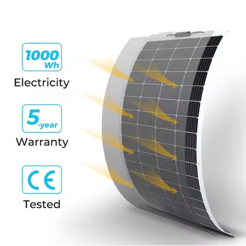 100 W Outdoor Portable Flexible Solar Panel with Wind Pressure - Enviro Test Construct