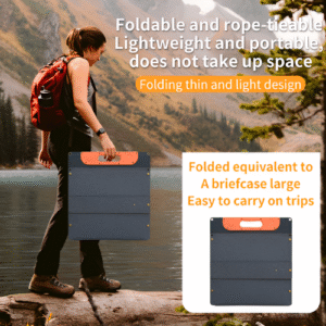 100 W Portable Foldable Solar With Mono Monocrystalline Cells Panels – Enviro Test Construct