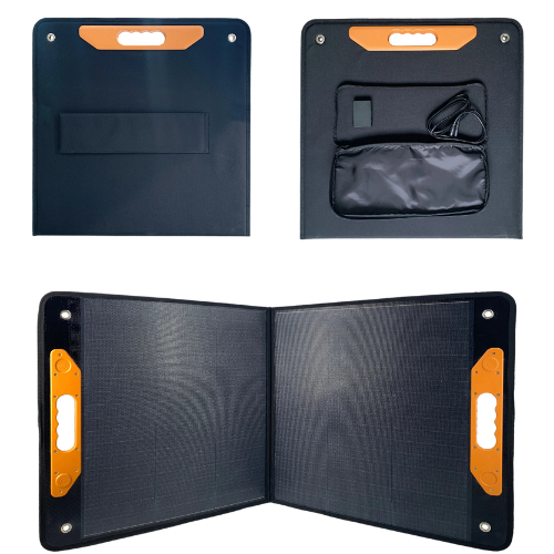 Portable Solar Panel 60 W For Outdoor Camping With Handles - Enviro Test Construct - Image 2
