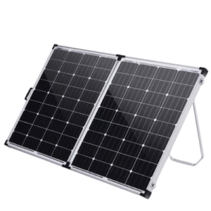 80 W Portable Folding Solar Panel With Standing Support - Enviro Test Construct