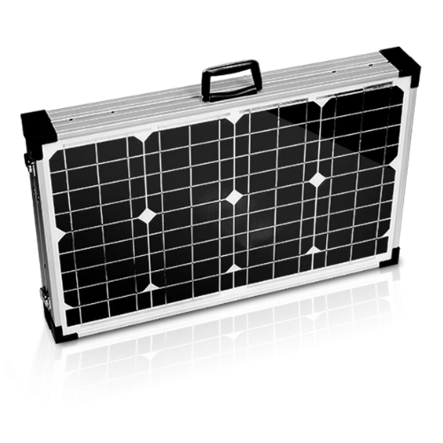80 W Portable Folding Solar Panel With Standing Support - Enviro Test Construct - Image 2