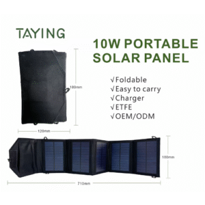 10 W Portable Solar Panel Kit With Foldable Capabilities - Enviro Test Construct