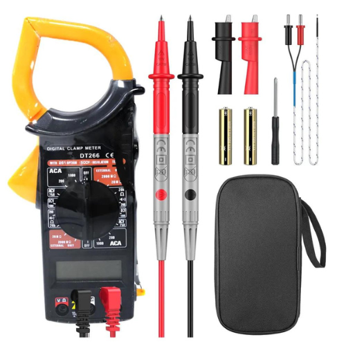 Digital Clamp Meter with AC/DC Voltage and Resistance Measurement – Enviro Test Construct - Image 2