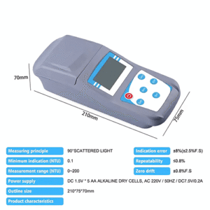 Enviro Test Construct Electronic Portable Turbidimeter