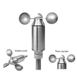 High-Precision Stainless Steel Three-Cup Wind Speed Sensor - Enviro Test Construct