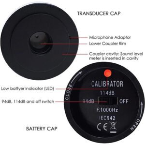 Enviro Test Construct Sound Level Calibrator Microphone Calibrator