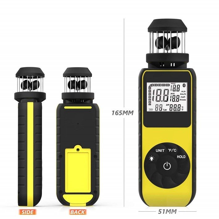 Digital Anemometer with Temp Sensor - Enviro Test Construct - Image 2