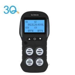 Enviro Test Construct Portable Multi Gas Detector Monitor Rechargeable 4 In 1 Gas Meter Tester Analyze