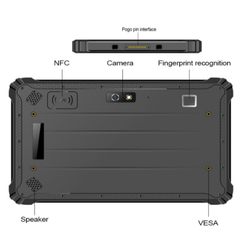 Rugged 8-inch Android Tablet with 4G, NFC, IP67, and Rich I/O Ports - Enviro Test Construct - Image 2